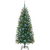 vidaXL Künstlicher Weihnachtsbaum Grün 150 cm PE und PVC