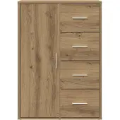 vidaXL Sideboard Artisan-Eiche 60 x 31 x 84 cm Holzwerkstoff