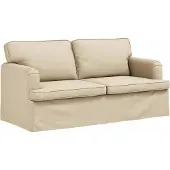vidaXL Sofa Set 2 stk. Creme Stoff