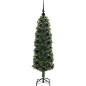vidaXL Künstlicher Weihnachtsbaum mit 150 LEDs mit Ständer Grün 120 cm