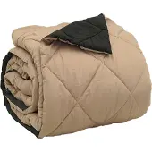 vidaXL Ganzjahresbettdecke Schwarz und Taupe 200 x 200 cm Mikrofaser