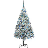 vidaXL Künstlicher Weihnachtsbaum Weiß 180 cm