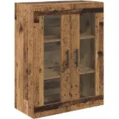 vidaXL Highboard 2 stk. Altholz 69,5 x 34 x 180 cm Holzwerkstoff