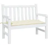 vidaXL Gartenbank-Auflage Creme 100x50x7 cm Oxford-Gewebe