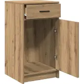 vidaXL Sideboard Artisan-Eiche 40 x 40,5 x 75 cm Holzwerkstoff