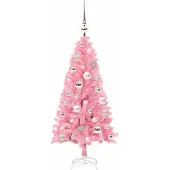 vidaXL Weihnachtsbaum Rosa 120 cm PVC