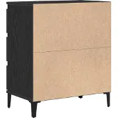 vidaXL Sideboard Schwarz Eichen-Optik 60 x 35 x 70 cm Holzwerkstoff