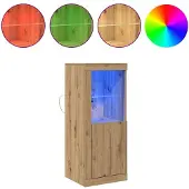 vidaXL LED-Sideboard Braun 41 x 37 x 100 cm Holzwerkstoff