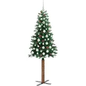 vidaXL Schlanker Weihnachtsbaum Grün 180 cm