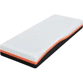 vidaXL Matratze Weiß und Schwarz 70 x 200 cm Jacquard-Stoff