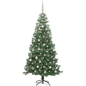 vidaXL Weihnachtsbaum Grün 240 cm PVC