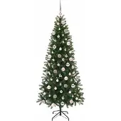 vidaXL Künstlicher Weihnachtsbaum Grün 180 cm PE und PVC