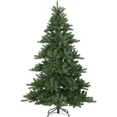vidaXL Künstlicher klappbarer Weihnachtsbaum Grün 180 cm PVC und Stahl