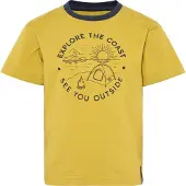 Didriksons Mynta Kids T-shirt 4 yellow pollen (M11) 120