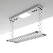 Foxydry Elektrischer Decken-Wäscheständer mit Fernbedienung, 122 cm – PRO