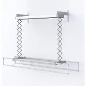 Foxydry Elektrischer Wand-Wäscheständer aus Aluminium, 160 cm – PRO