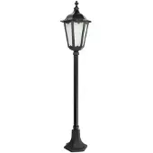 SU-MA Garten-Stehleuchte 114x24 cm 1xE27 schwarz IP43 Retro K 5002/2