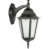 SU-MA Außenboden-Wandleuchte 1xE27 schwarz IP43 Retro K 3012/1/DH