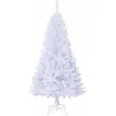 vidaXL Künstlicher Weihnachtsbaum Weiß 120 cm PVC und Stahl