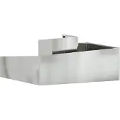 vidaXL Garten-Pflanzgefäß Silber 100 x 100 x 50 cm Verzinkter Stahl
