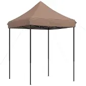 vidaXL Partyzelt 200 x 200 x 306 cm Braun Oxford-Stoff