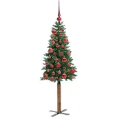 vidaXL Schlanker Weihnachtsbaum Grün 150 cm