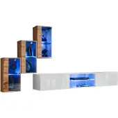 Xl Moebel Gmbh 3x Wandschrank Wohnzimmermöbel Wohnwand 210 cm Einrichtung Luxus TV-Ständer