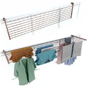 Foxydry Duo Wäschetrockner 202 cm – Faltbarer Aluminiumtrockner für Außenbereiche