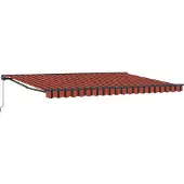 vidaXL Markisenrahmen Orange und Schwarz 450 x 300 cm