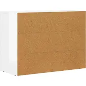 vidaXL Sideboard ELST Hochglanz Weiß 80,5 x 35 x 59 cm Holzwerkstoff