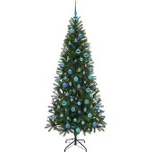 vidaXL Künstlicher Weihnachtsbaum Grün 180 cm PE und PVC