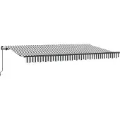 vidaXL Ausziehbare Markise Anthrazit 400 x 200 cm Stoff