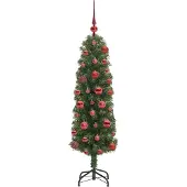 vidaXL Künstlicher Weihnachtsbaum mit 150 LEDs mit Ständer Grün 120 cm