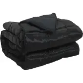 vidaXL Ganzjahresbettdecke 140 x 200 cm 300 g/m² Schwarz