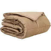vidaXL Sommerdecke Gold 220 x 260 cm Satin und Mikrofaser