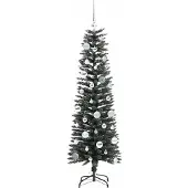 vidaXL Künstlicher Weihnachtsbaum mit 150 LEDs mit Ständer Grün 150 cm