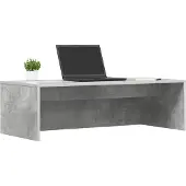 vidaXL Wandtisch Beton Grau Holzwerkstoff 100 x 45 x 30 cm