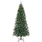 vidaXL Künstlicher Weihnachtsbaum Grün 240 cm PE und PVC