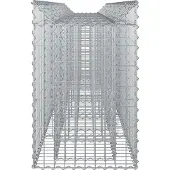 vidaXL Gabionen-Hochbeet 2 stk. 300 x 50 x 80 cm Verzinkter Stahl