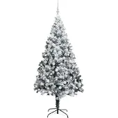 vidaXL Künstlicher Weihnachtsbaum Weiß 180 cm