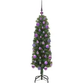 vidaXL Künstlicher Weihnachtsbaum mit 150 LEDs mit Ständer Grün 120 cm