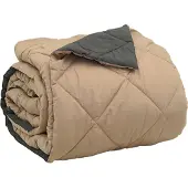 vidaXL Ganzjahresbettdecke Anthrazit und Taupe 200 x 200 cm Mikrofaser