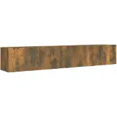 Syfax 2-tlg. TV-Schrank-Set Räuchereiche Holzwerkstoff