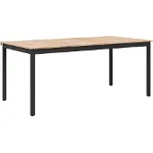 vidaXL Esstisch Natur 180 x 90 x 75 cm Massives Kiefernholz