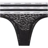 Calvin Klein Brazilian Low-Rise Unterwäsche 3er-Pack UB1 Schwarz Damen