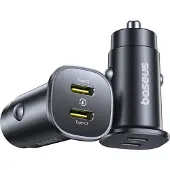 Baseus Schnellladegerät Auto 2X Usb-C Typ-C Pd Auto-Ladegerät 30W
