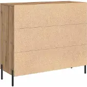 vidaXL Sideboard Artisan-Eiche 90 x 34 x 80 cm Holzwerkstoff