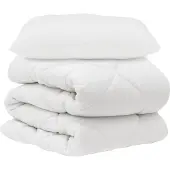 vidaXL Bettwäsche-Set mit Kissen 2 Stk. Weiß Mikrofaser
