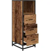 vidaXL Badezimmermöbel-Set Altholz 35 x 37,5 x 100 cm Holzwerkstoff