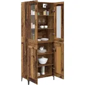 vidaXL Highboard Altholz 69,5 x 34 x 180 cm Holzwerkstoff